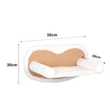 Cat Climbing Frame Wall-mounted Solid Wood Cat Wall-mounted Hanging Scratching Pole Cat Hammock Stairs